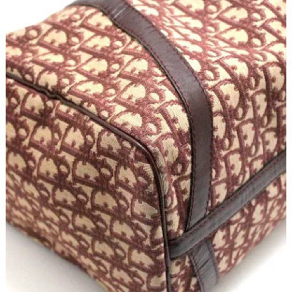 Christian Dior Trotter Boston Bag Canvas Red - Picture 4 of 6